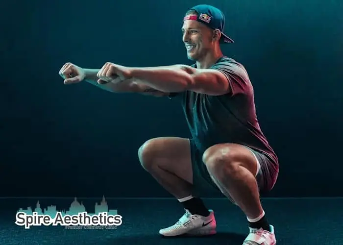 Image of man build leg muscle Bishops Stortford through exercise