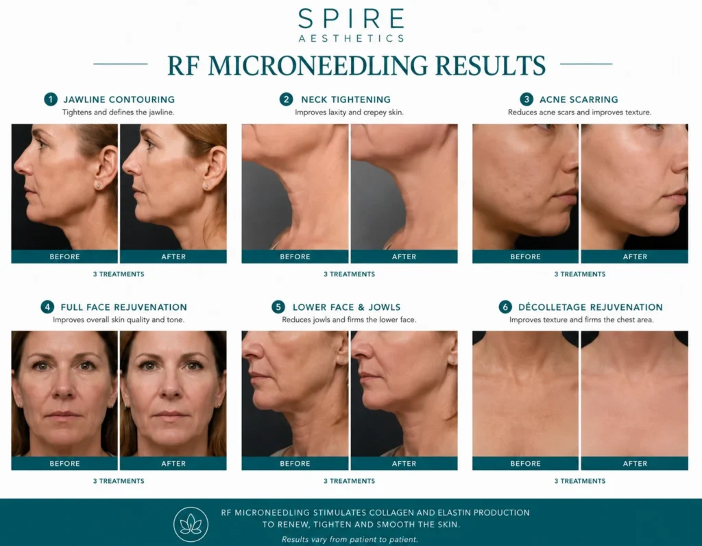 RF Microneedling Skin tightening Bishops Stortford results