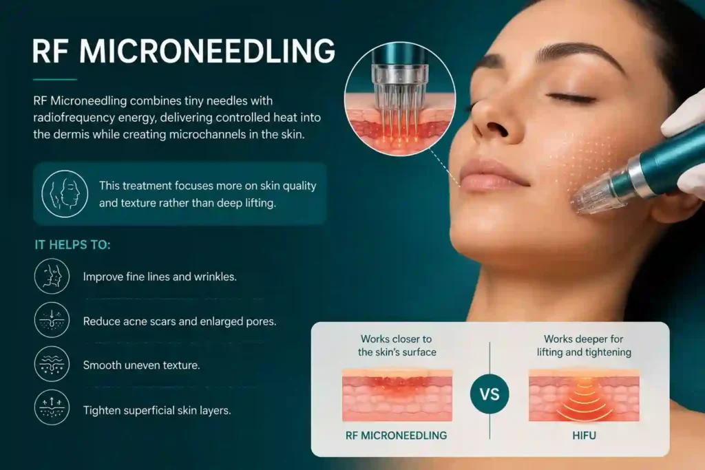 What Does RF Microneedling Do That HIFU Alone Cannot Bishops Stortford